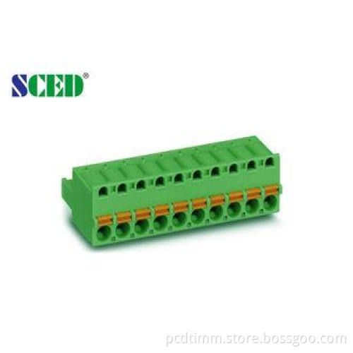 5.08mm 300V 18A Screwless Terminal Block , Female Plug In T
